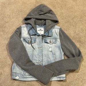 Hooded jean jacket